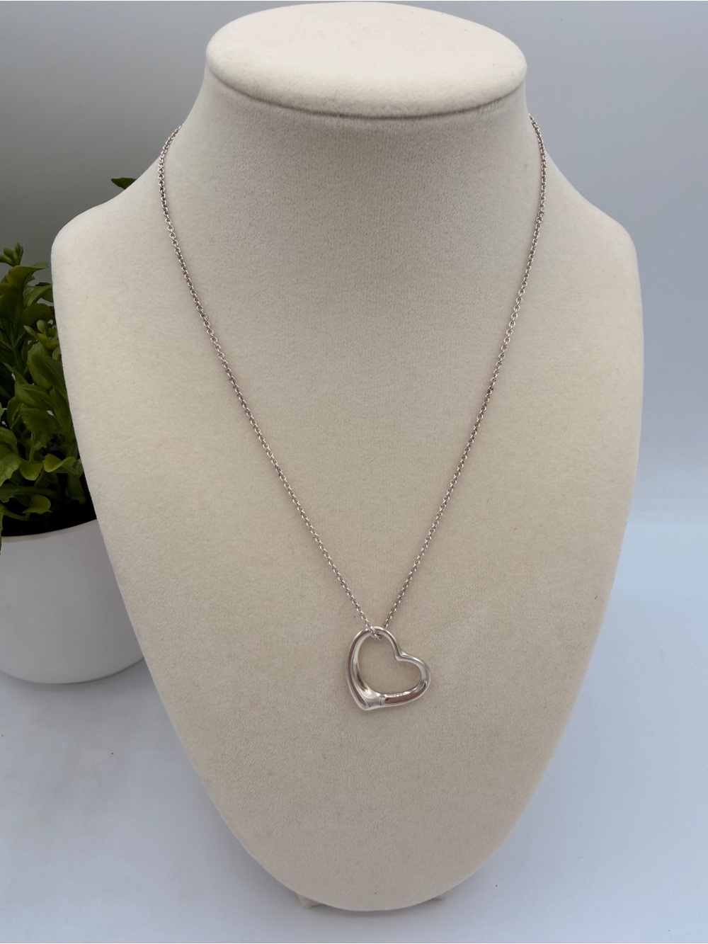 Tiffany & Co. Elsa Peretti Open Heart Necklace